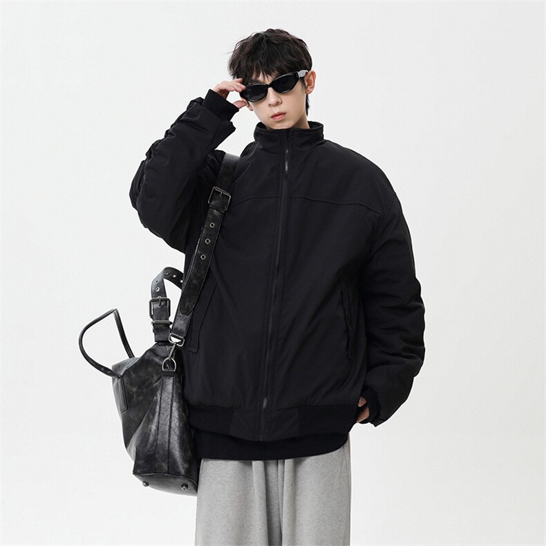 26春装新款美拉德立领飞行夹克boxy廓形休闲百搭外套上衣JK6500,男装夹克,电商A486-1