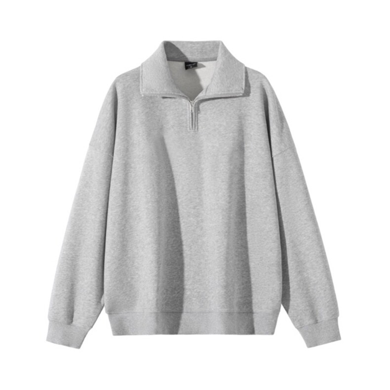 市场无对手阔版全棉支持退换抖音得物高品质360克立领拉链卫衣，男装卫衣，电商A486