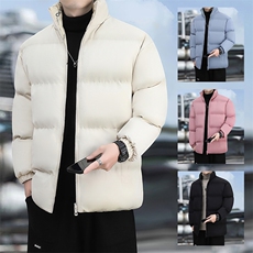 双面穿棉衣男士2024冬季新款潮牌百搭宽松时尚情侣棉服MY2218-P55，男装棉衣，星座1402-1
