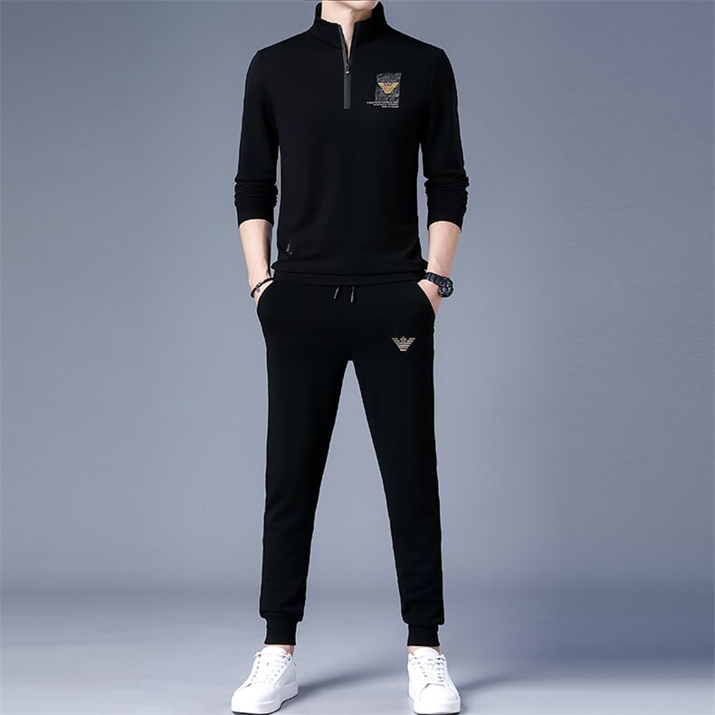 DZF-780钱塘2020-3时尚休闲简约百搭中青年男士秋季套装P102,男装休闲套装,钱塘207-3