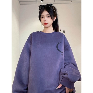 抖音供货、重磅显瘦卫衣秋圆领宽松D223A-DY-LPWY112-特p40图片