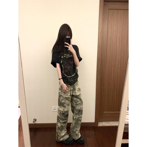 【有货】cleanfit迷彩工装裤男美式vibe风裤子高街N0088LL-特P48图片
