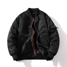 现货2色秋冬带帽情侣外套飞行服外套棉服夹克，男装棉衣，电商A105