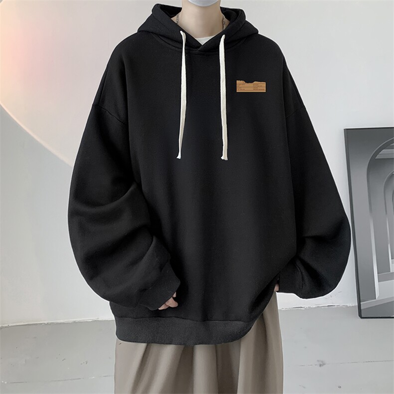 连帽卫衣男大码运动服帽衫外套WY2293-P35加绒款-P40,男装卫衣,电商A040