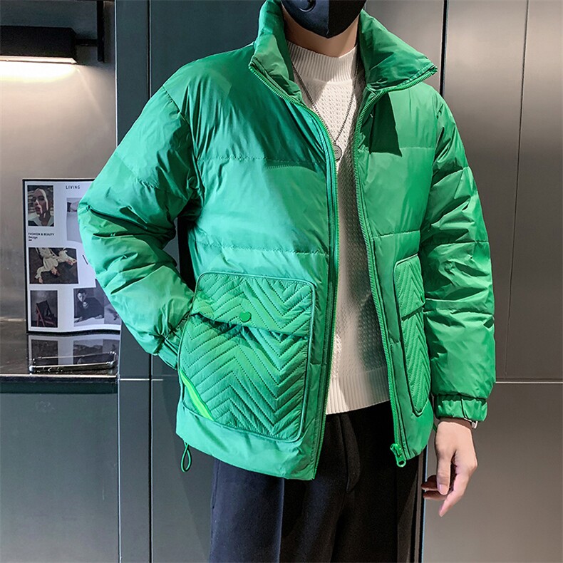 立领款白鸭绒新标50绒保暖休闲大口袋款B226-9009-P195，男装棉衣，电商A210