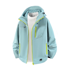 新款男女高品质户外登山服青少年学生冲锋衣夹克外套HS6633-P80，男装夹克，星座1206（原A206）