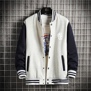 秋季新款棒球服卫衣大码宽松潮流夹克外套XZ102A-4-Q8989-P55图片