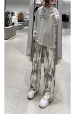 美式复古脏脏扎染裤子男2025春季新款阔腿休闲裤-A1436P38控65，男装休闲裤，电商B241