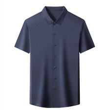 新款2023夏季男装上衣休闲百搭短袖宽松衬衫男士衬衣潮流，男装衬衫，电商B212（原钱塘6029）