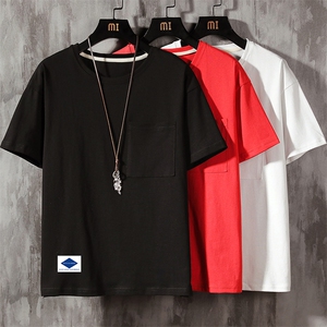DX24061-P25大口袋百搭短袖t恤男大码半袖体恤上衣服图片