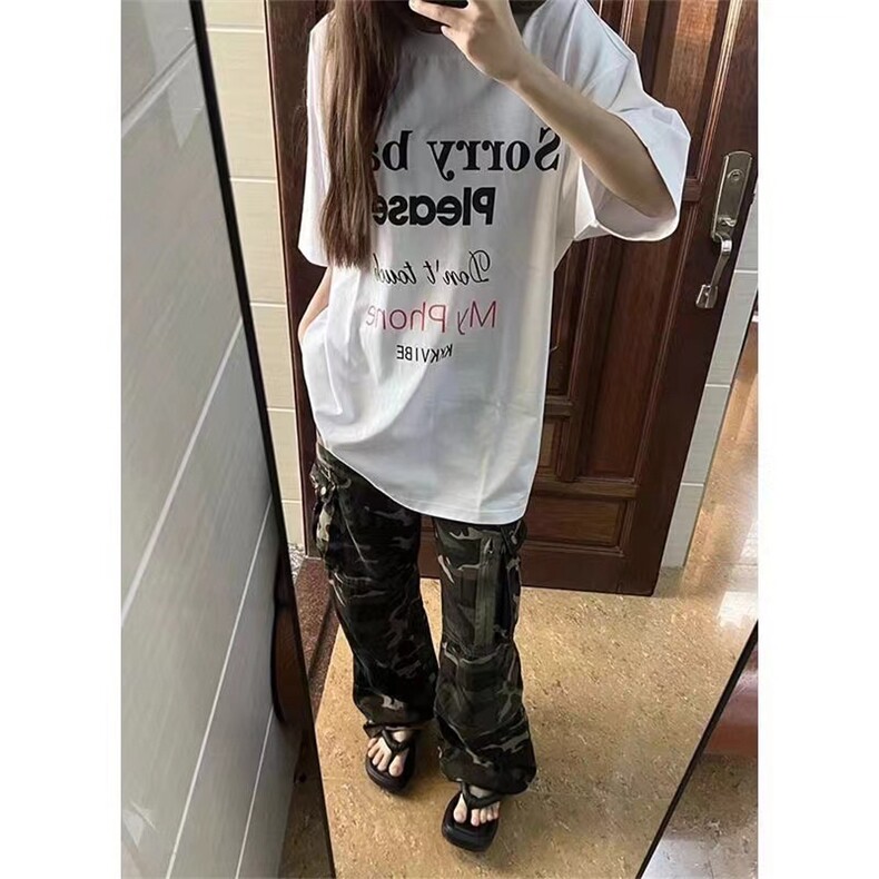 T0610-P25纯白美式艺术字母全棉短袖男女款情侣宽松上衣,男装T恤,星座617A-2