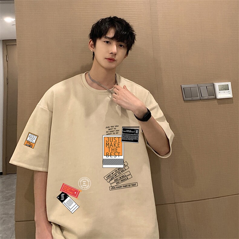麂皮绒短袖t恤男大码半袖男JD82121-P25,男装T恤,电商A040