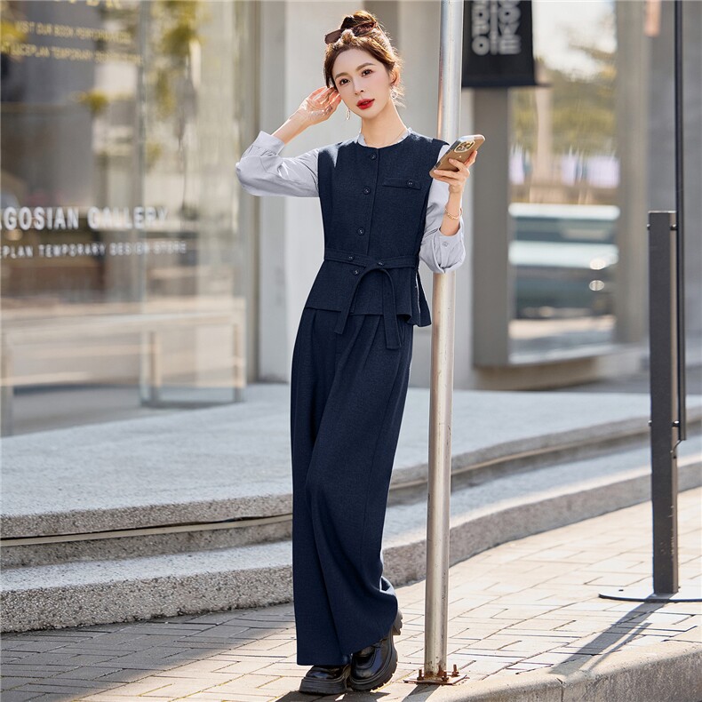 《现货》bao款2026年春季新款马甲套装商务风韩剧穿搭休闲显瘦女，女装套装/套裙，韩宇舍