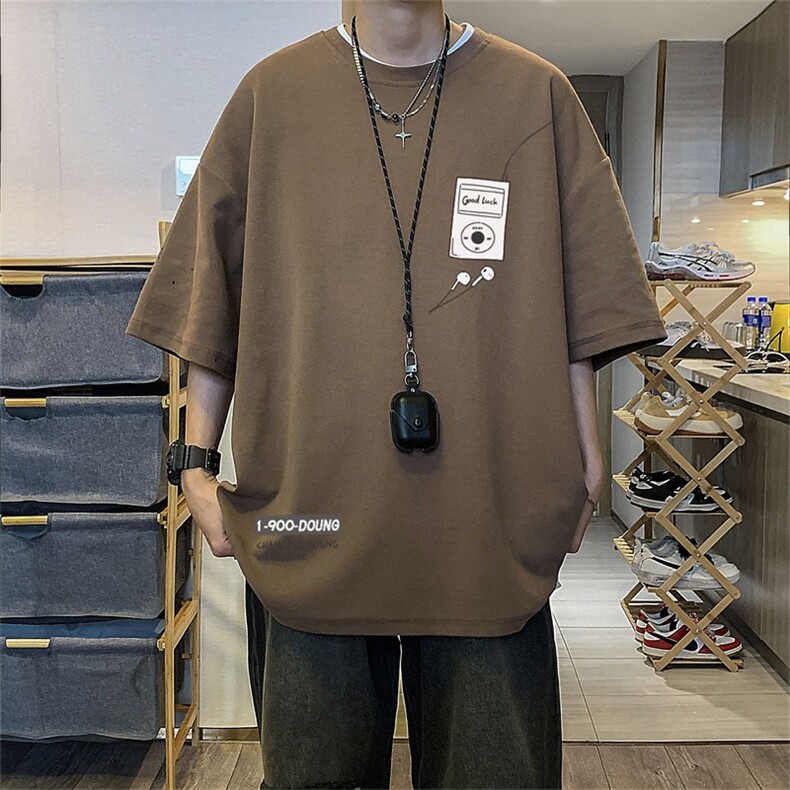 230g重磅纯棉!夏季短袖t恤男半袖男DSA028-MDT21L125-P25,男装T恤,电商A028