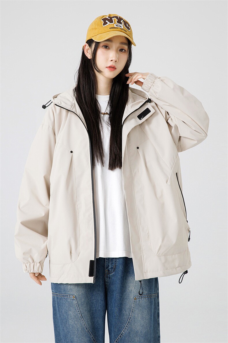 2025秋季户外三防冲锋衣夹克男女同款连帽防风登山外套JK745-P37,男装夹克,星座1402-1