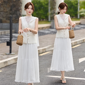 2026年夏季法式气质淑女BAO款新款两件套装，女装套装/套裙，依如秀(原杭风阁)