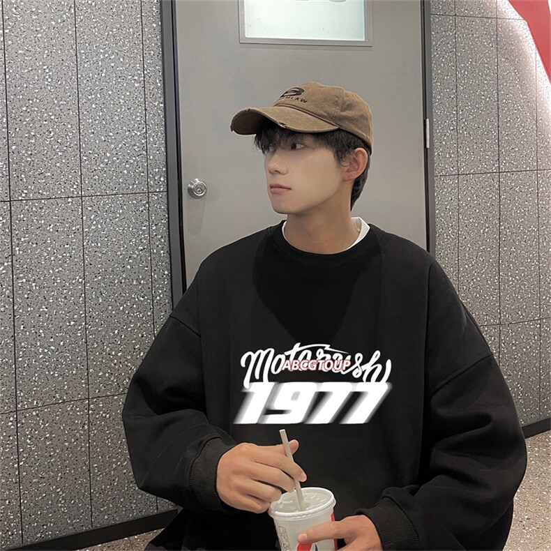 特P25控48秋冬新款男士圆领卫衣宽松休闲日常百搭上衣WQ2449,男装卫衣,电商B370