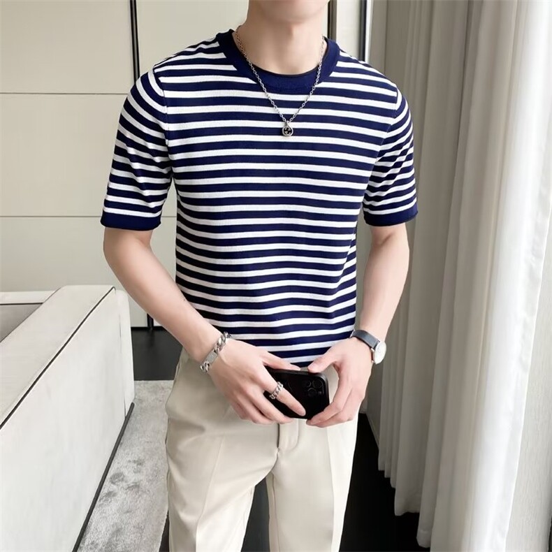 潮城市风貌潮流时尚潮牌男圆领夏季T恤标准新款青春流行五分袖in,男装T恤,星座1013