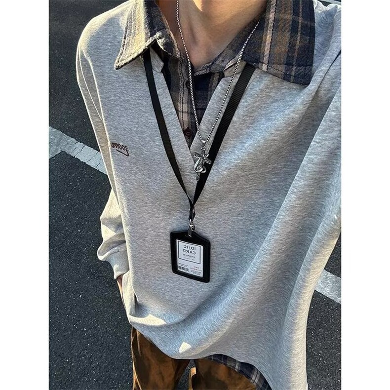 网图现货足衬衫V领假两件polo衫卫衣男长袖T恤W39特P40，男装T恤，星座205-3