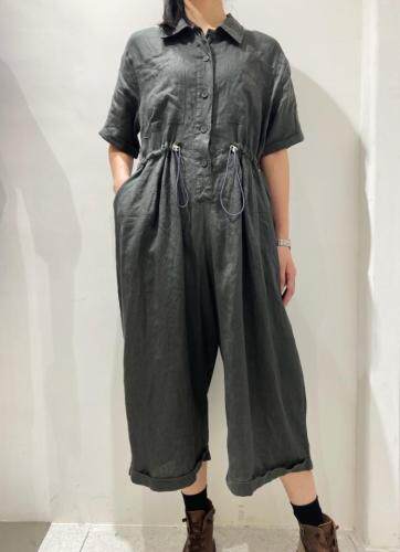 百分百纯亚麻连体裤，女装连体裤，E·呀