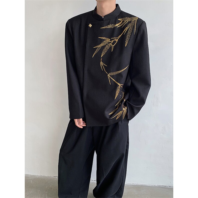 现货！25喜服亮片重工刺绣新中式西服外套xz92-p158,男装西服,电商B288