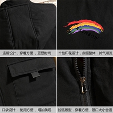 MJ47064-P80棉马甲男士大码加厚棉背心男坎肩男砖墙挂拍，男装背心/马甲，电商A040A