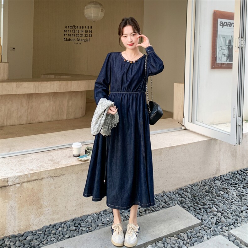 牛仔风马甲连衣裙套装女2026春季新款设计感两件套时尚减龄高级感,女装连衣裙,2D076