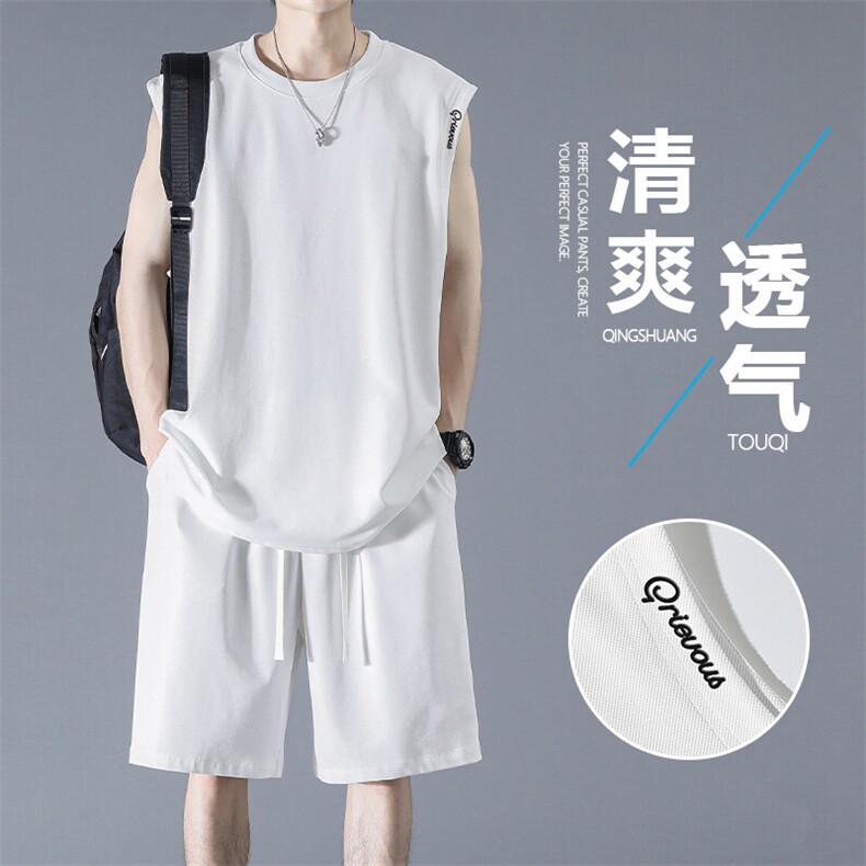 清爽薄款运动套装速干休闲潮流跑步舒适透气TZ88-特批-66控109，男装休闲套装，星座718