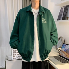 冲锋衣女2024春秋款中性穿搭墨绿色外套飞行工装夹克棒球服，男装夹克，星座716-4