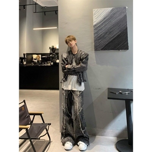 牛仔外套P73+牛仔裤P60两件套男 TZ123-P133图片