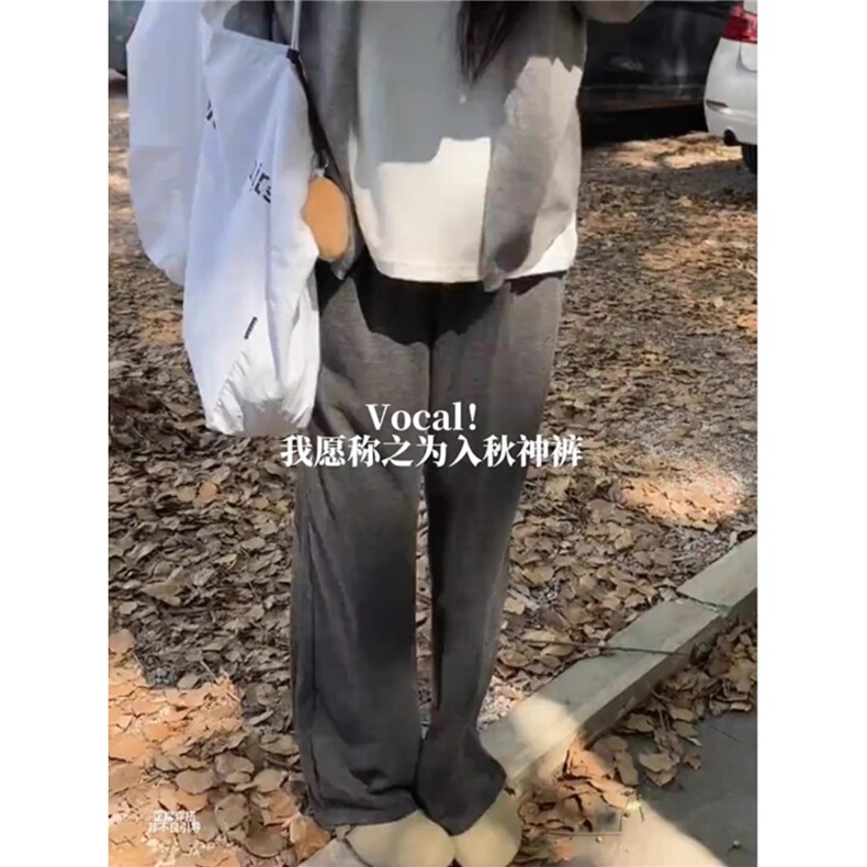 cleanfit软糯休闲裤子男秋季直筒阔腿卫裤垂感长裤,男装休闲裤,星座506A