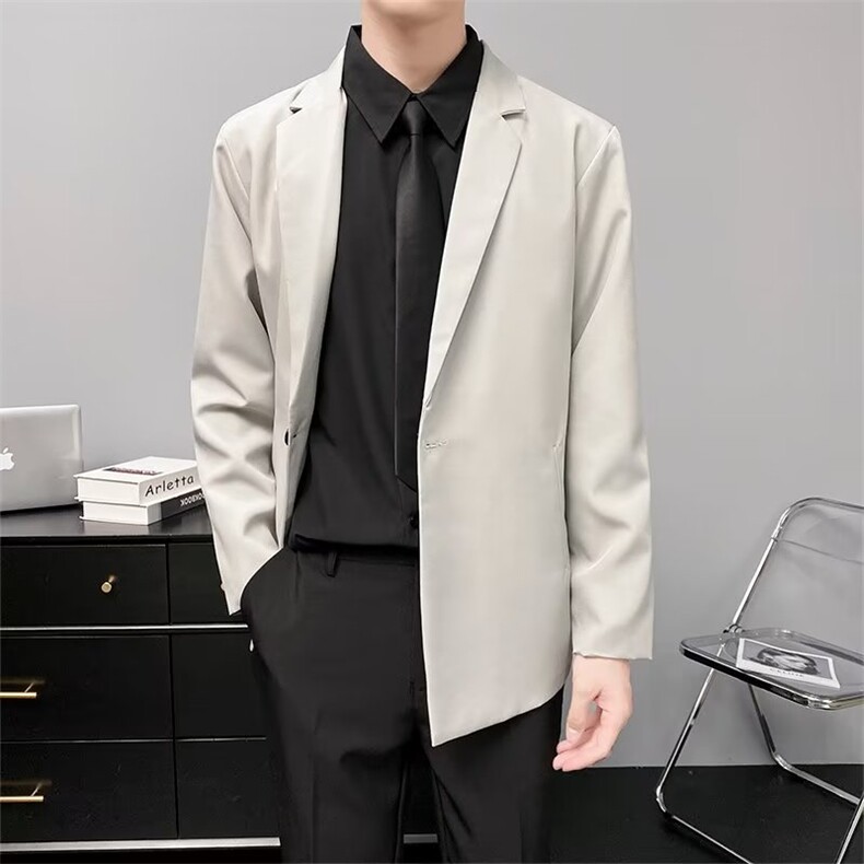 西装外套男春秋季修身宴会婚礼商务休闲西服轻熟风男士上衣服Y73，男装西服，星座1116A-2（原606A-1）