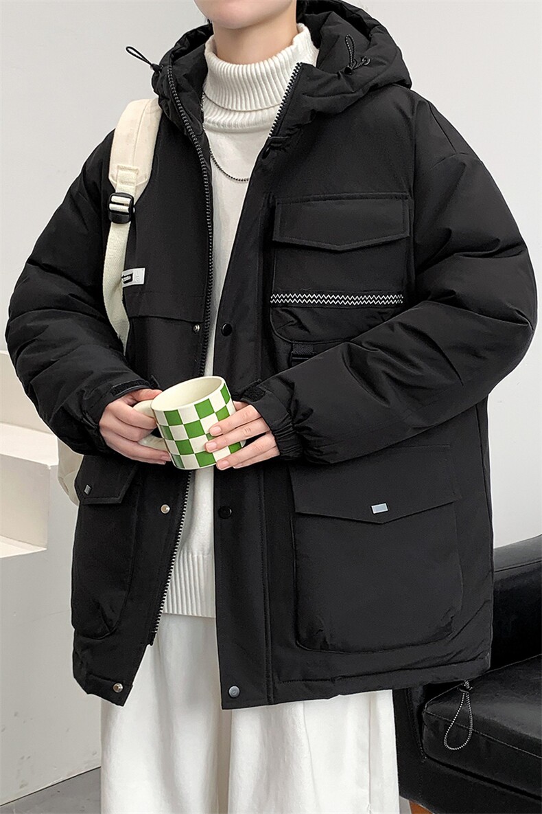冬上新加棉加厚棉服港风撞色连帽棉衣外套男女8323-P125控价168,男装棉衣,电商A441-1