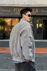 春季抖音得物品质扎染PU皮衣立领雾面皮夹克外套男6158-TP43，男装夹克，星座207