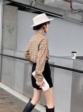 加绒衬衫，女装衬衫，依伊贝诺