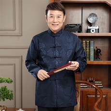 2024高品质主推春款风唐装外套男装中老年中式复古盘扣夹克，男装夹克，钱塘723