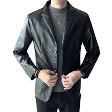 抖音直播新款皮衣男店主风西装皮西服男装外套主推PY0917-P85，男装皮衣，星座1207-1