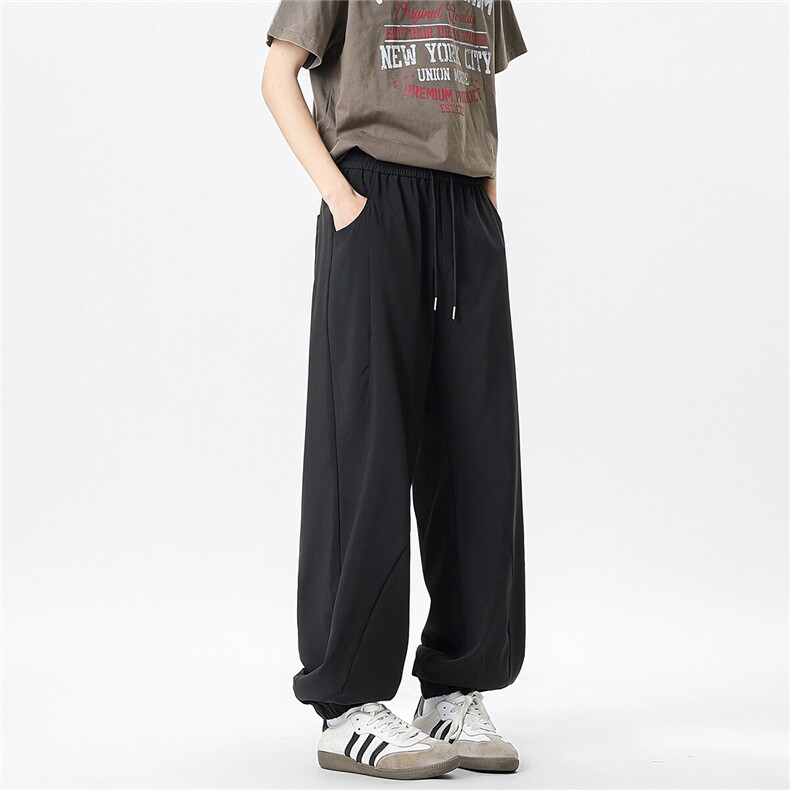 冰丝束脚弯刀休闲裤K024无影墙92%聚酯纤维8%氨纶(S-2XL)TP24,男装休闲裤,电商A088