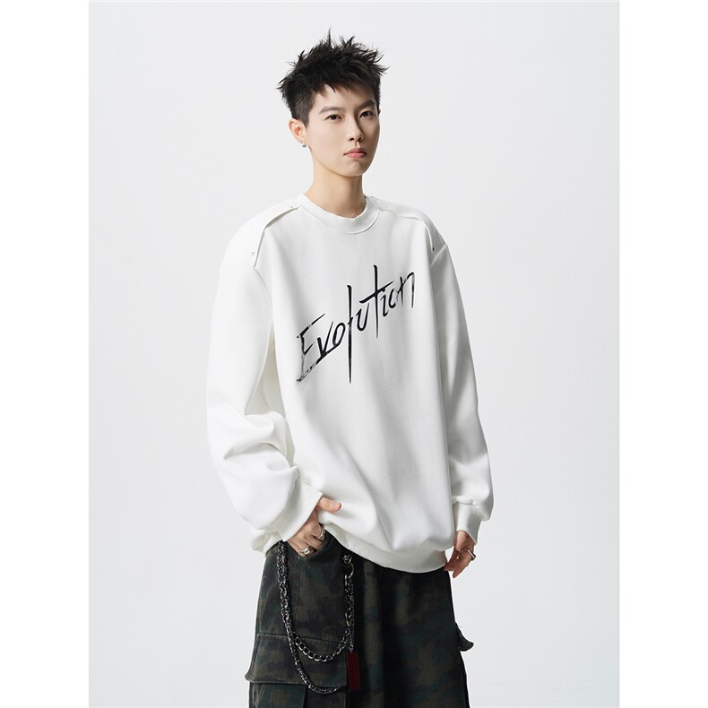HW2535-特p45控78面布54.2棉45.8聚酯圆领领情侣卫衣宽松外套男,女装短外套,电商B370