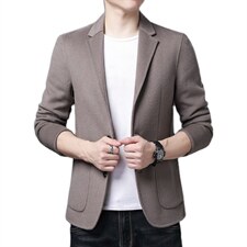 KCN20221-13秋季男士修身西服上衣休闲潮流外套双面尼小西装P320，男装西服，电商B360