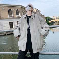 秋装拉链高街美式翻领夹克机能飞行服外套JK02560-P70，男装夹克，星座308B-1