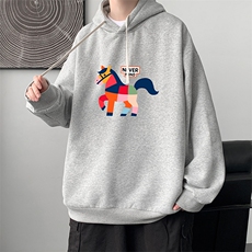 连帽卫衣男大码胖子帽衫大号运动服WY2458-P35，男装卫衣，电商A040