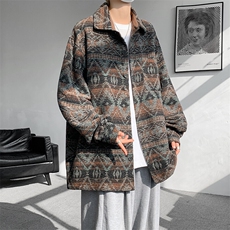 8XL-M春秋季民族风大码男装复古衬衫男款休闲上衣服CS29001P68，男装衬衫，电商B312