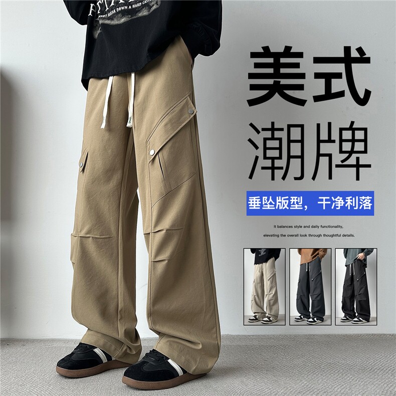 2026春季新款美式大口袋休闲工装裤K666112P38，男装工装外套，星座210-1