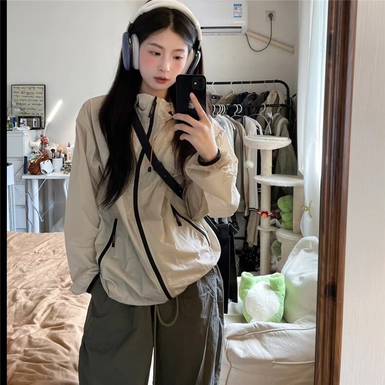 防晒衣女夏2025新款户外休闲运动防晒服轻薄透气防紫外线凉感外套，男装防晒衣，星座1210-1