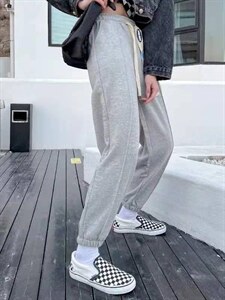 新款时尚百搭显瘦运动风休闲裤图片
