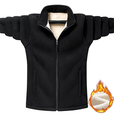 爆板摇粒绒夹克双面绒抓绒衣外套大码男装-加绒889-P55（M-8XL），男装夹克，星座1105