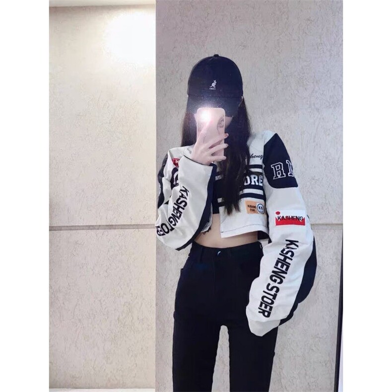 DA2189-P75秋季新款潮牌赛车服刺绣港风机车夹克外套-网图现货图片