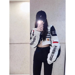 DA2189-P75秋季新款潮牌赛车服刺绣港风机车夹克外套-网图现货图片