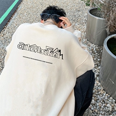 ！圆领卫衣男装港风长袖T恤男外套男WY187-P28，男装卫衣，电商B367